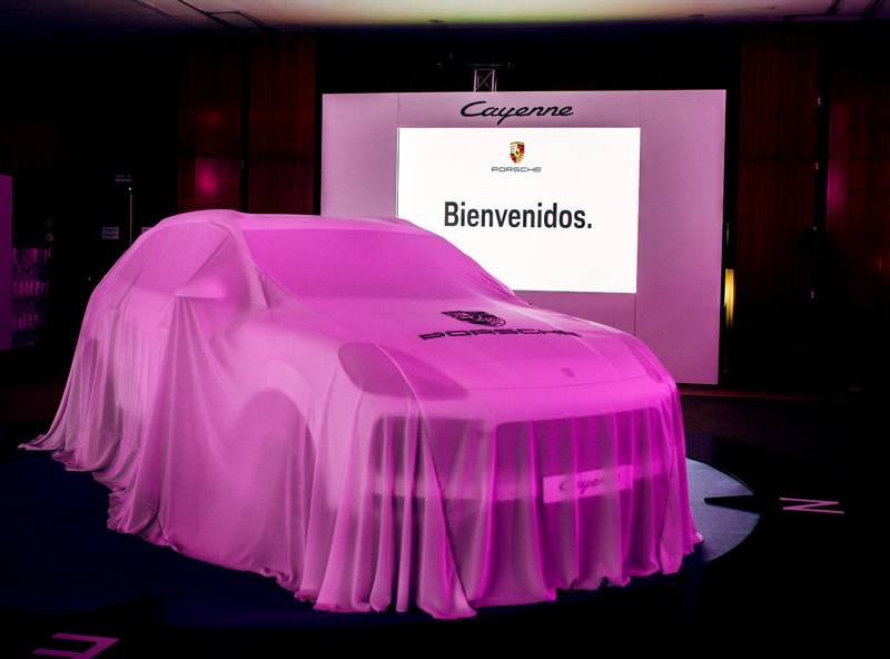 Sábanas para presentación coches